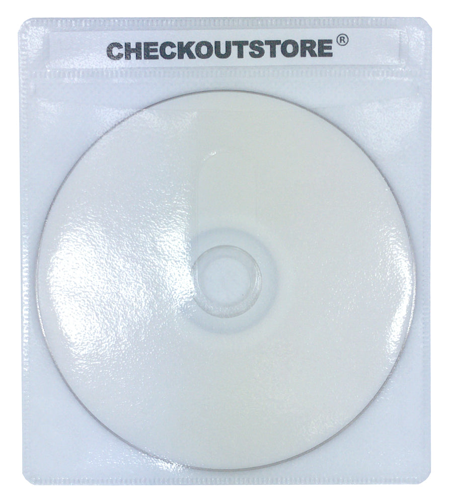 CheckOutStore Aluminum CD/DVD Hanging Sleeves Storage Box (Holds 200 D –
