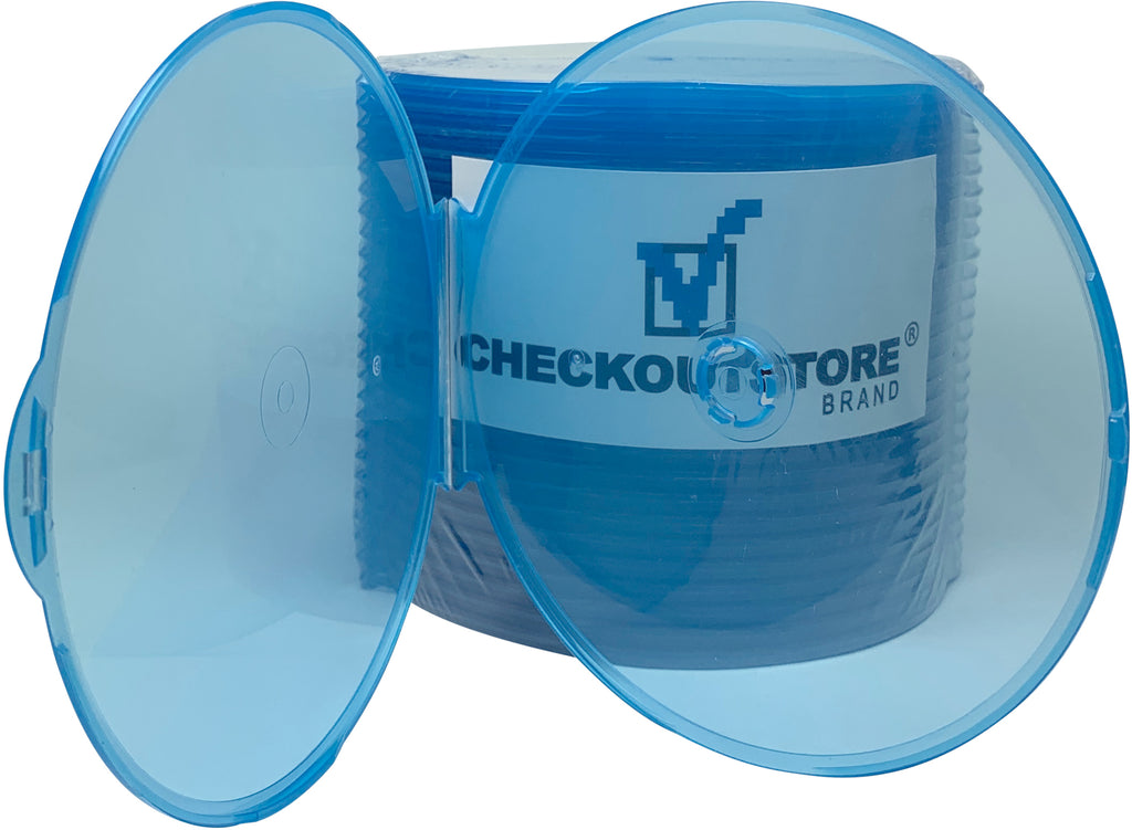 CheckOutStore 100 STANDARD Clear Blue Color Single DVD • Price »