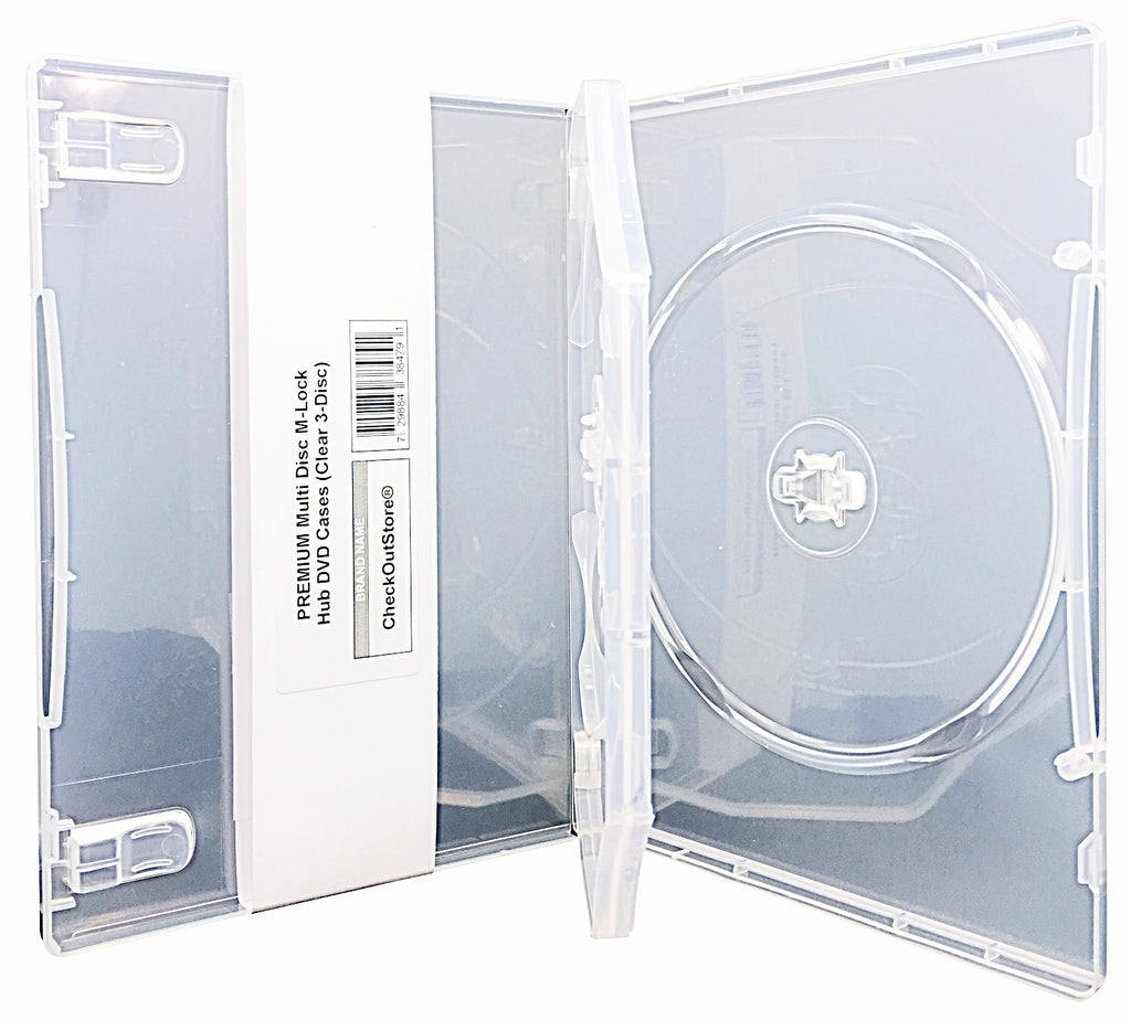 CheckOutStore Premium Multi Disc with Patented M-Lock Hub DVD Cases ...